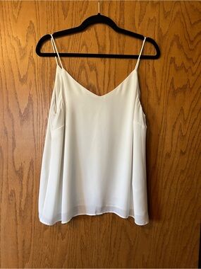 H&M Ivory Spaghetti Strap V-Neck Camisole